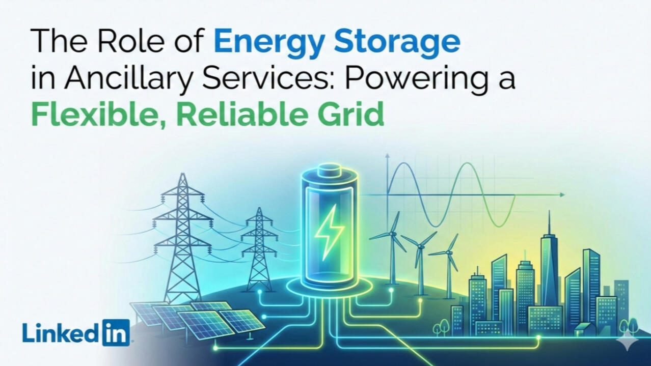The Role of Energy Storage in Ancillary Services: Powering a Flexible, Reliable Grid