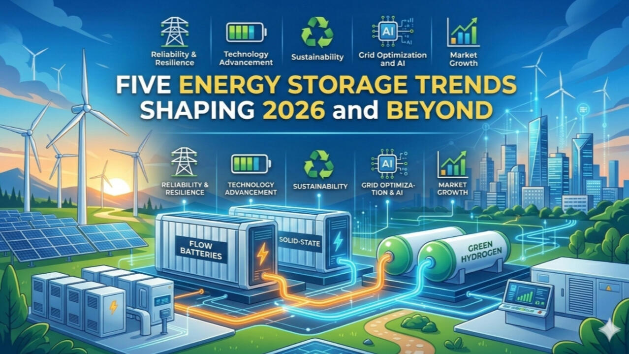 Five Energy Storage Trends Shaping 2026 and Beyond